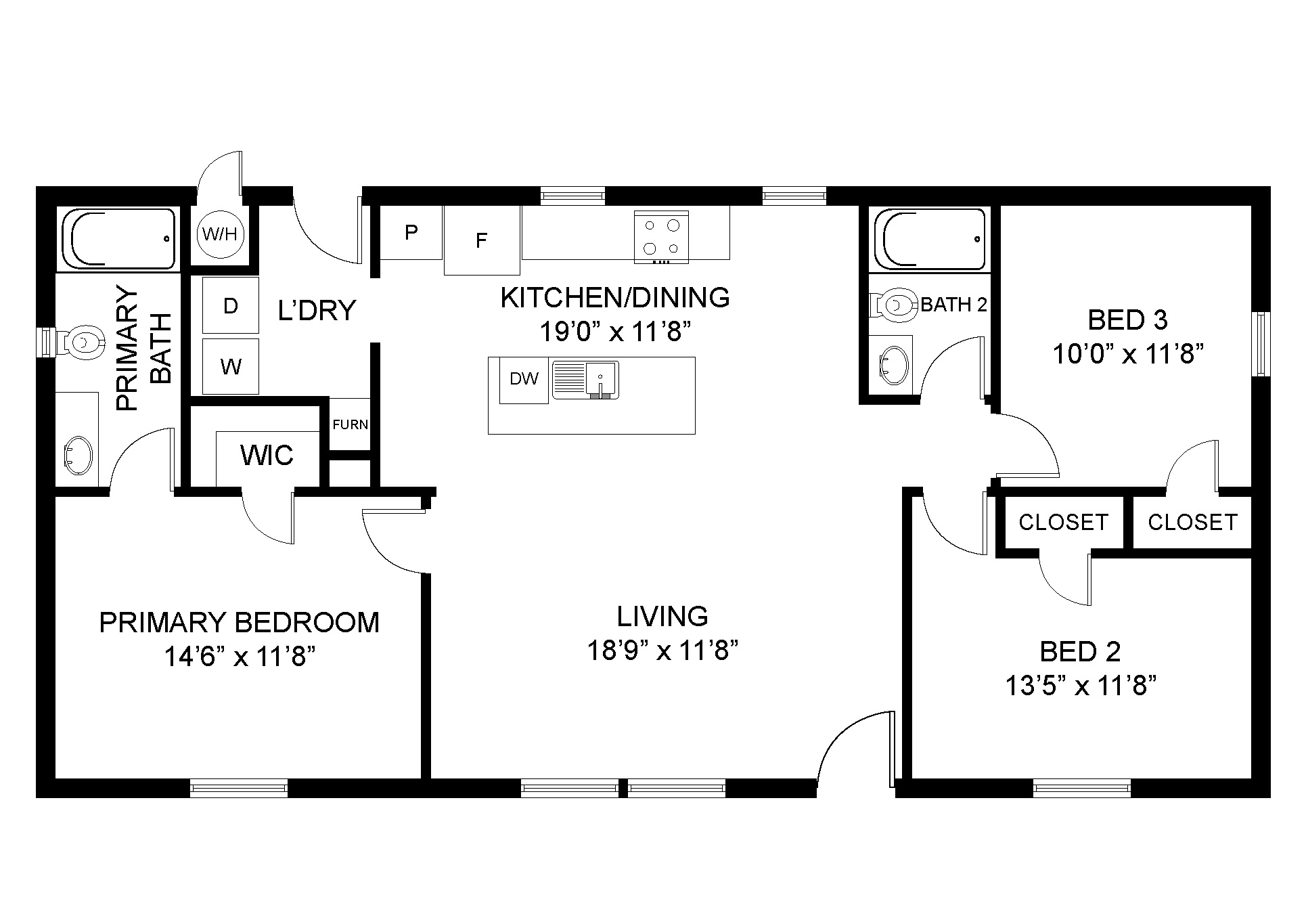 ADORE Horizon 1120 L floor plan